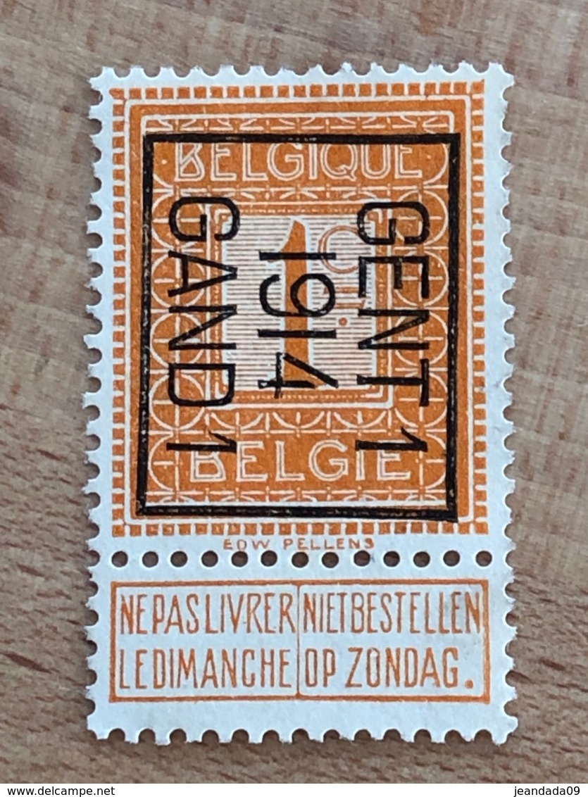 46B Gent 1 1914 Gand 1 TB - Typo Precancels 1912-14 (Lion)