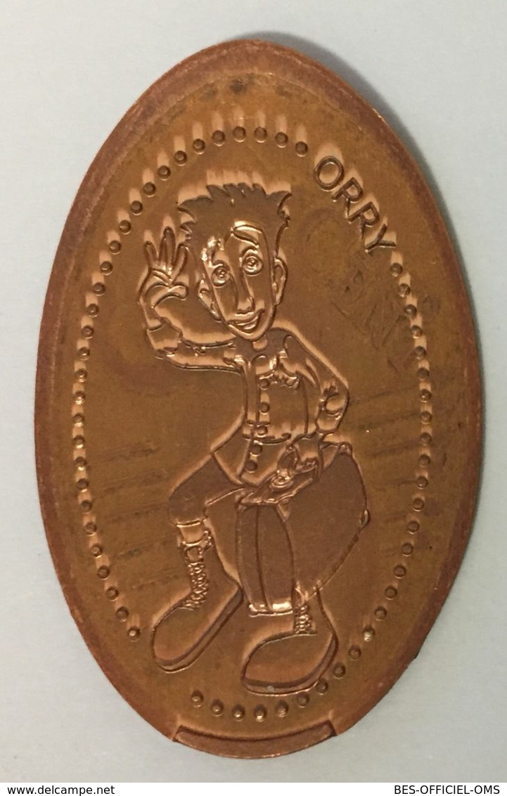 02 CENTER  PARCS ORRY PIÈCE ÉCRASÉE ELONGATED COIN MEDAILLE TOURISTIQUE MEDALS TOKENS PIÈCE MONNAIE - Souvenir-Medaille (elongated Coins)