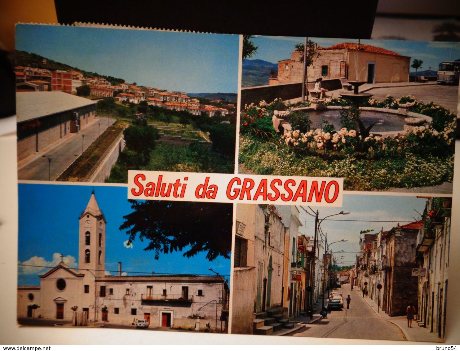 Cartolina Saluti Da Grassano Prov Matera Vedutine - Matera