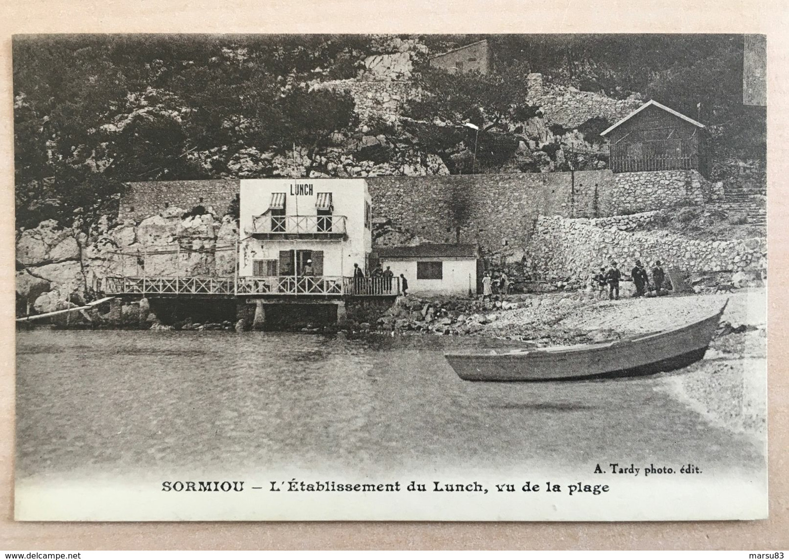 * RARE Belle Cpa Animée * Sormiou Le Lunch - Ed Tardy  (d'autres Cpa à Venir) - Quartiers Sud, Mazargues, Bonneveine, Pointe Rouge, Calanques