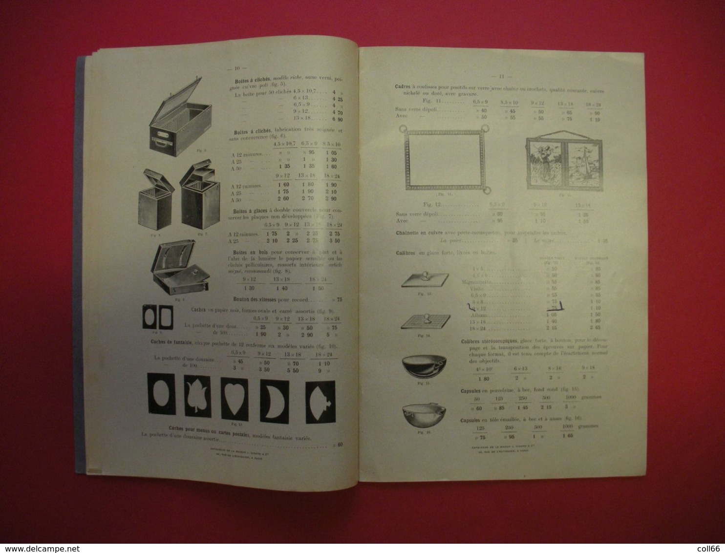 Catalogue Détaillé Tarif Et Produits Et Accessoires Photographiques J.Girard & Cie Nombreuses Illustrations 18.5x27.5cms - Andere & Zonder Classificatie