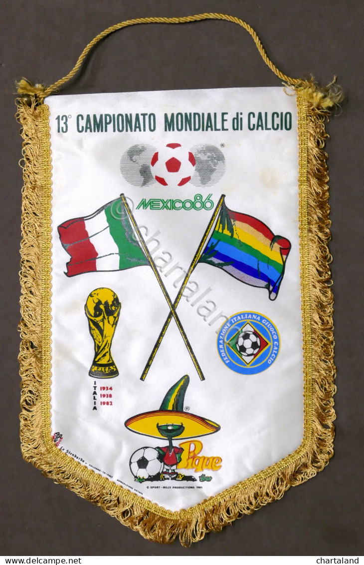 Calcio - Gagliardetto - 13° Campionato Mondiale Di Calcio - Mexico 86 - Uniformes Recordatorios & Misc