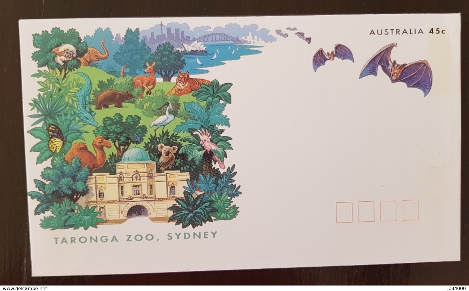 AUSTRALIE Chauve Souris, Bat, Muerciélago. Entier Postal Neuf. Zoo De TARONGA à Sydney. Emis En 1994 - Fledermäuse