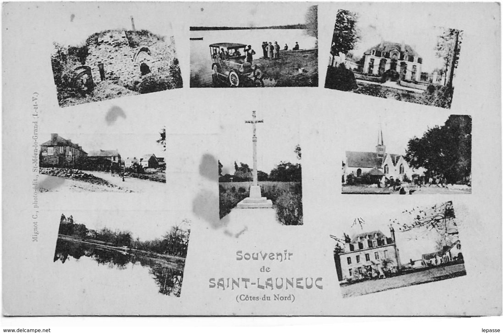 22 CPA SAINT LAUNEUC 8 VUES - Other & Unclassified