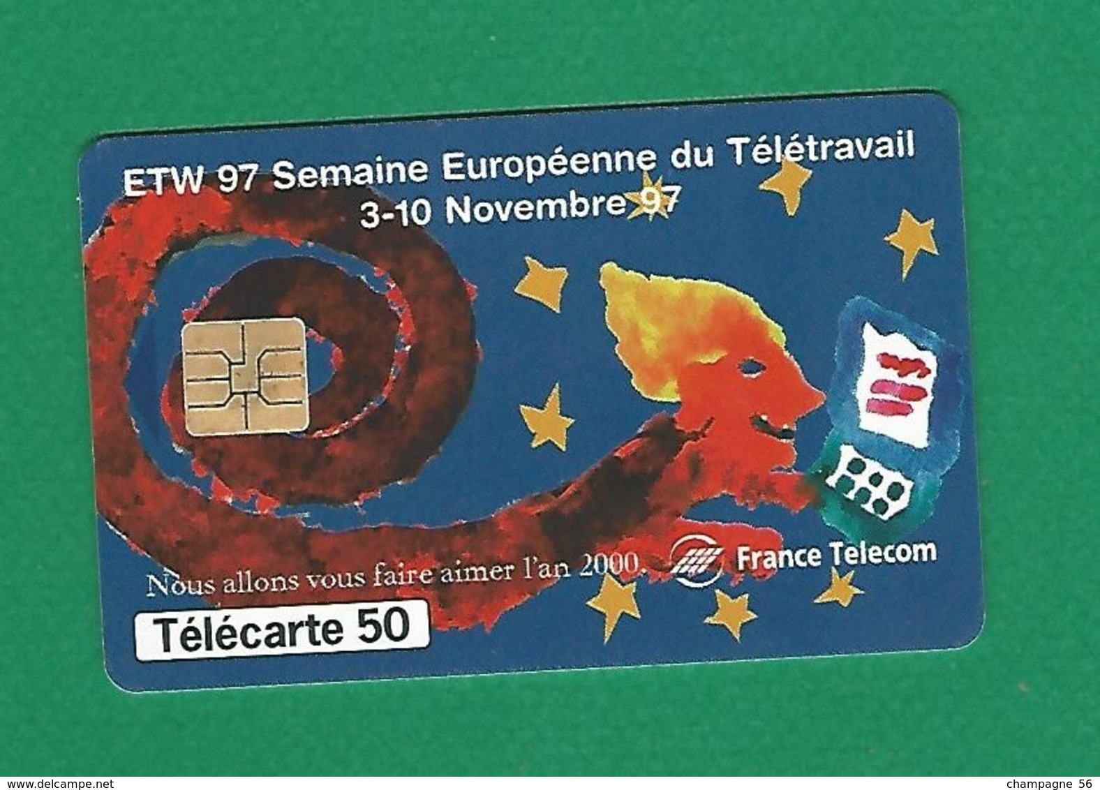 VARIÉTÉS FRANCE TÉLÉCARTE 1997 / 11  SO3 ETW 97 SEMAINE EUROPÉENNE    50 UNITES   UTILISÉE - Varietà