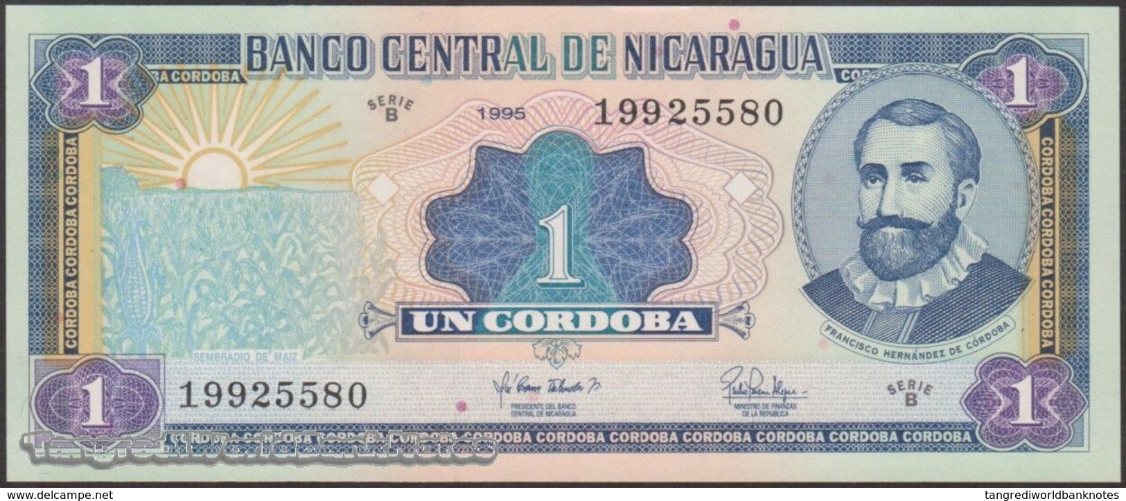 TWN - NICARAGUA 179 - 1 Cordoba 1995 Serie B UNC - Nicaragua