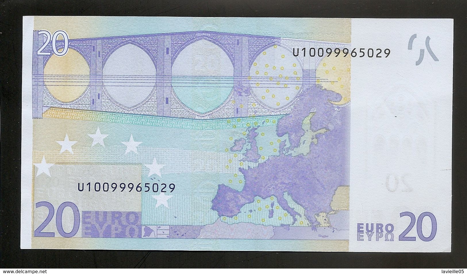 Billet Euro 20 FRANCE L004 C2   RARE - 20 Euro