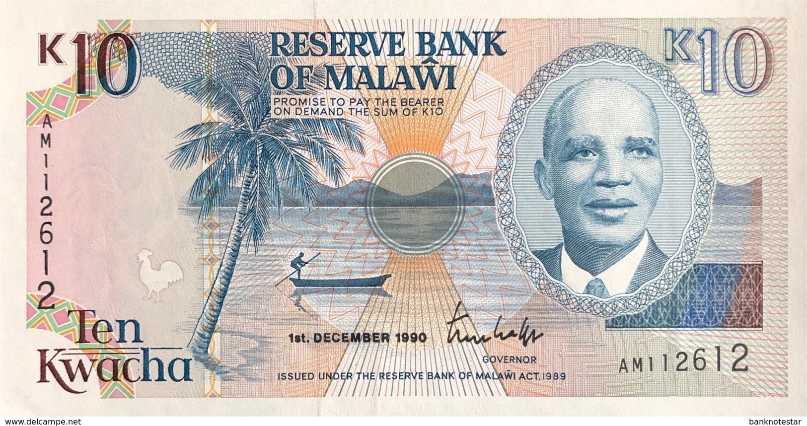 Malawi 10 Kwacha, P-25a (1.12.1990) - UNC - Malawi