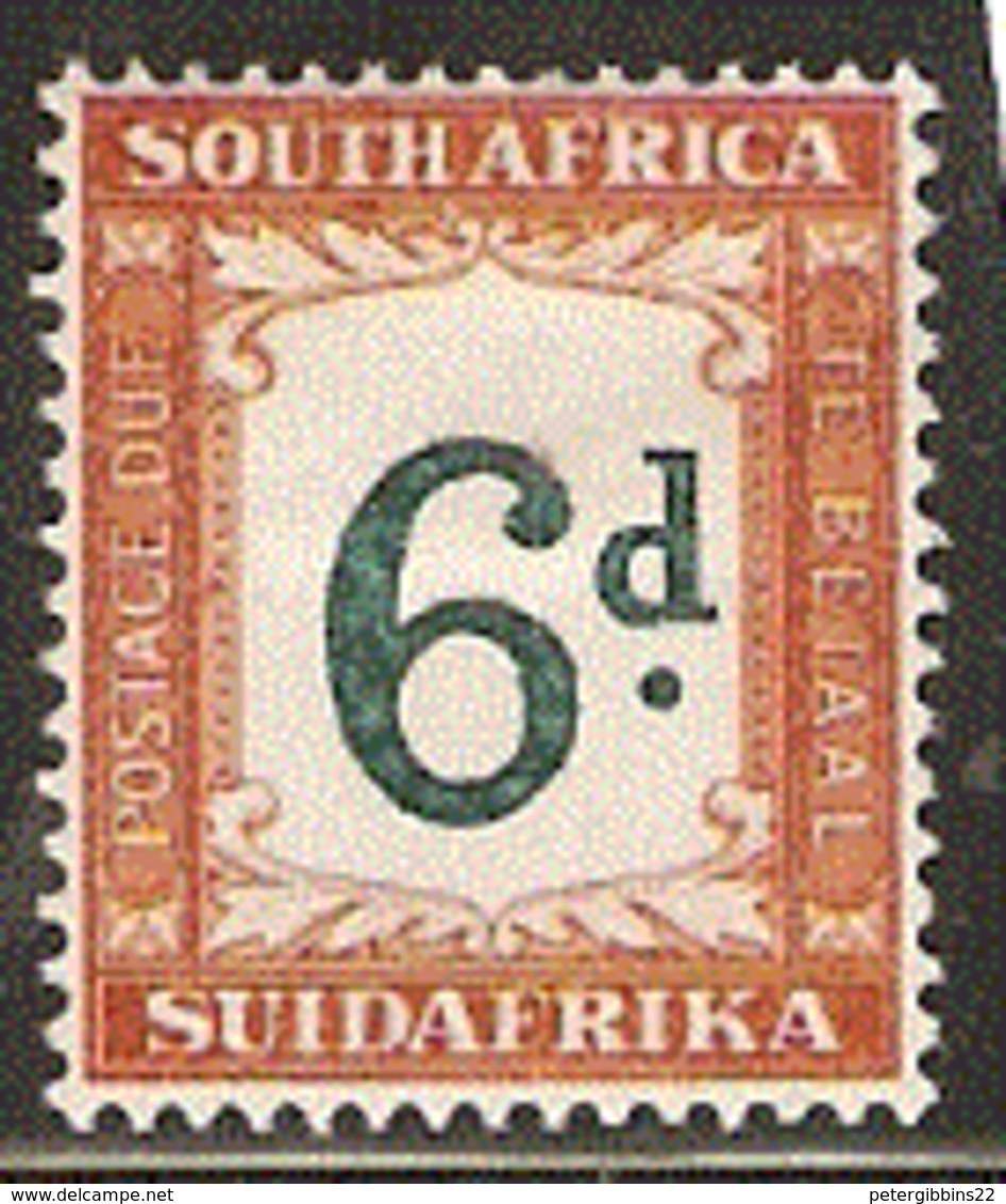 South Africa  1927  SG D29 6d Postage Due Mounted Mint - Unused Stamps