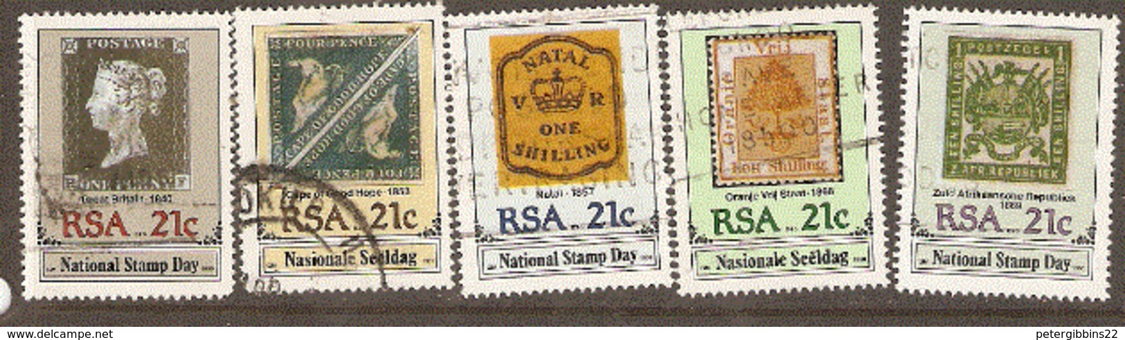 South Africa  1990  SG 705-9  National Stamp Day   Fine Used - Usati