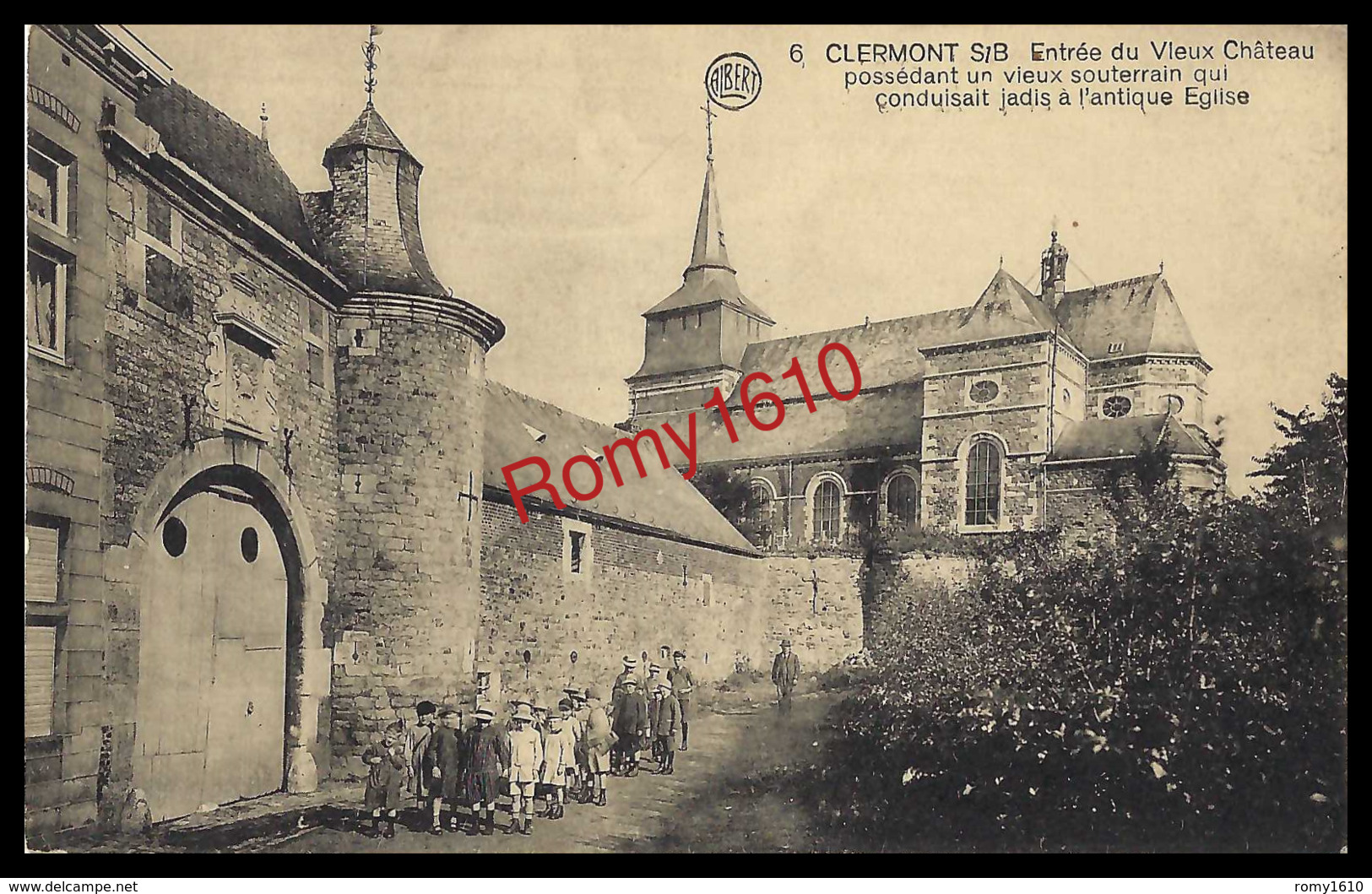 Clermont  S/B. (Thimister) Entrée Du Vieux Château. Animée. - Thimister-Clermont