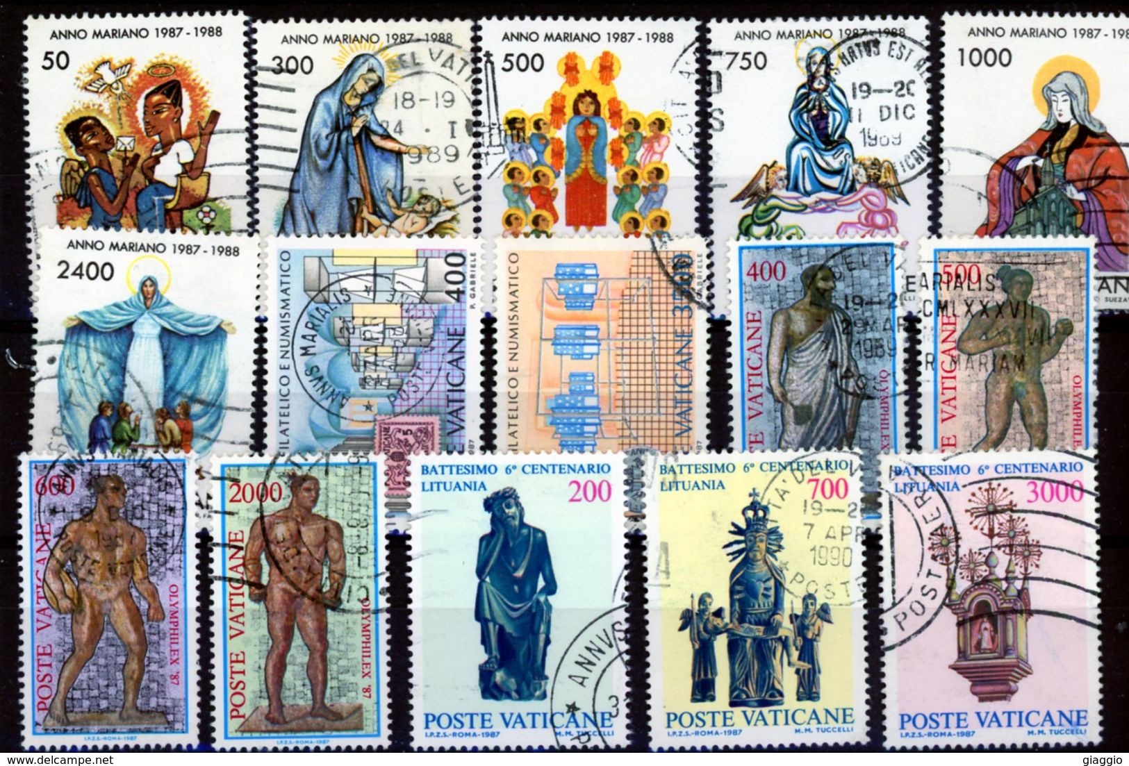 °°° Vaticano 4 Serie Coplete Usate °°° - Used Stamps