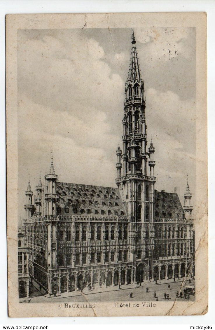 Belgique--1914--carte Postale De BRUXELLES Pour ORAN (Algérie)....timbre....cachet....mention IMPRIMES - 1914-1915 Croix-Rouge
