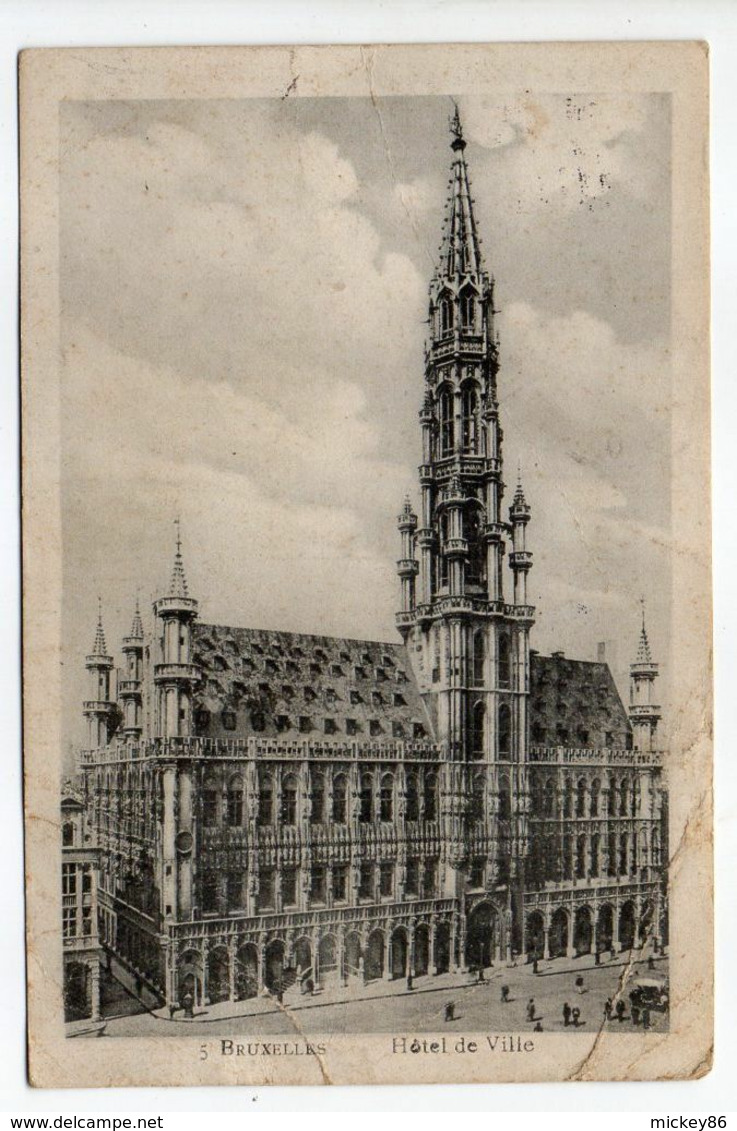 Belgique--1914--carte Postale De BRUXELLES Pour ORAN (Algérie)....timbre....cachet....mention IMPRIMES - 1914-1915 Red Cross