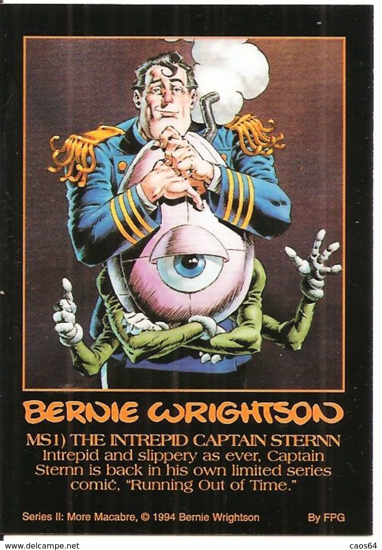 BERNIE WRIGHTSON CAPITANO CAP CARD MS1 METALLIC 1994 - Andere & Zonder Classificatie