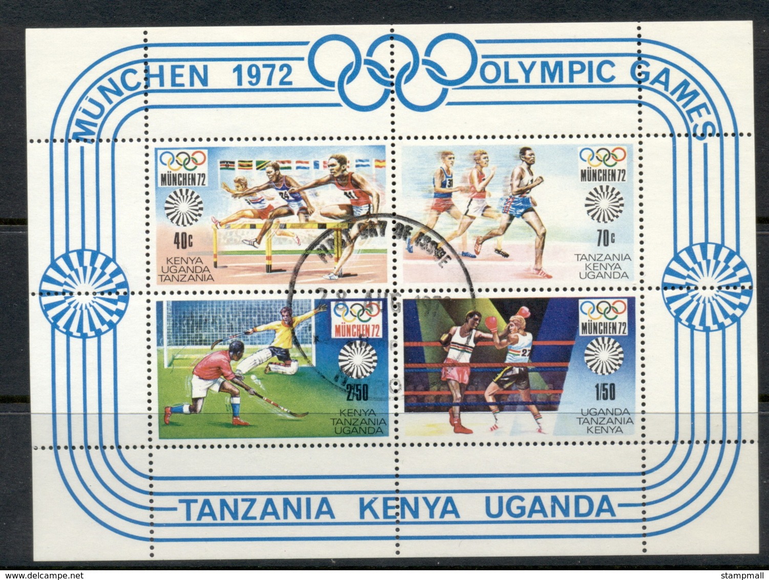 Kenya Uganda & Tanzania 1972 Summer Olympics Munich MS FU - Kenya, Uganda & Tanzania