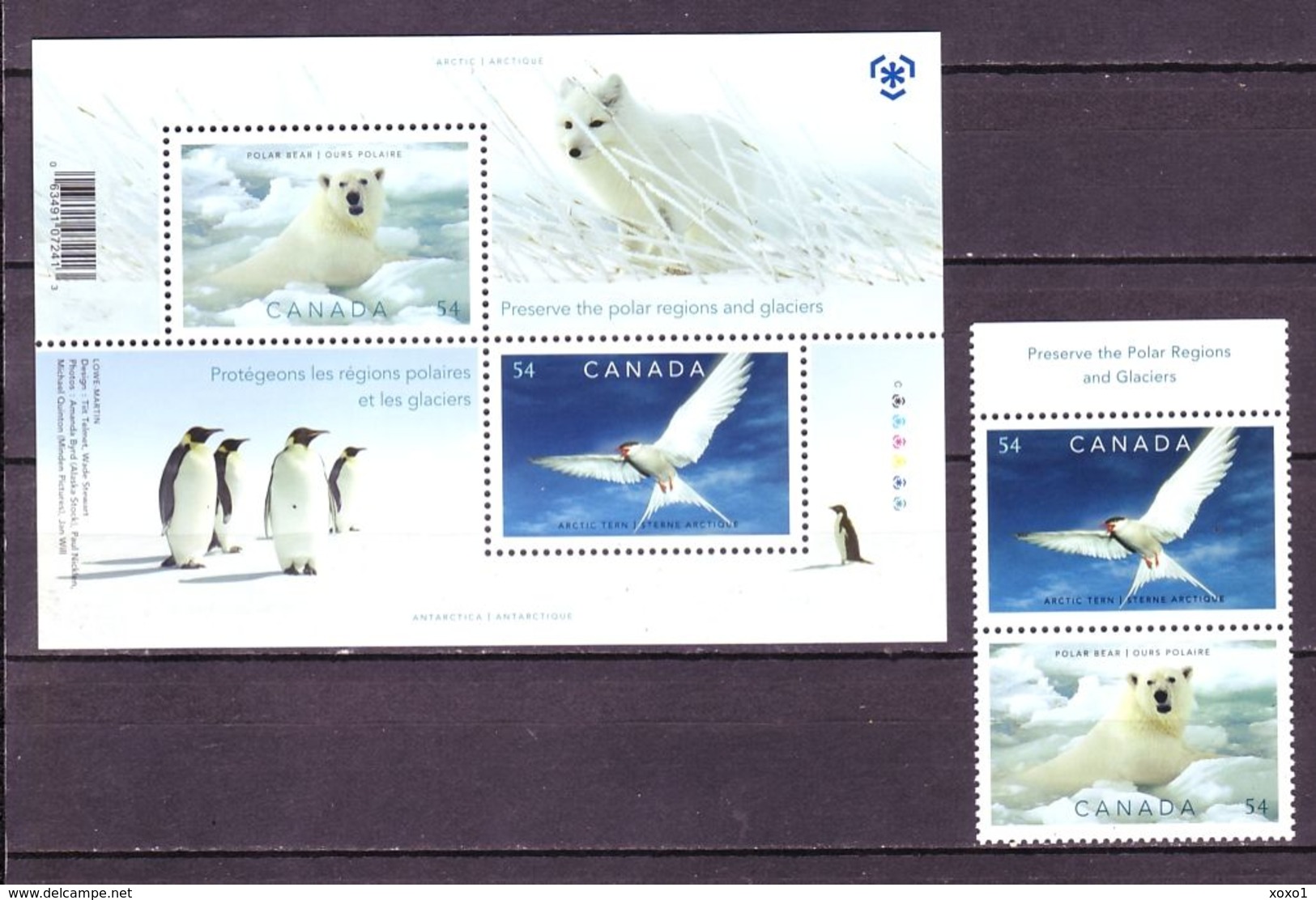 Canada 2009 MiNr. 2547 - 2548 (Block 113) Kanada Fauna BIRDS POLAR YEAR 2v+1bl MNH** 4.80 € - International Polar Year