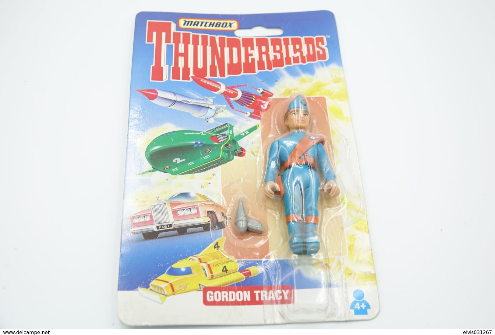 Vintage ACTION FIGURE THE THUNDERBIRDS : GORDON TRACY  - MOC MINT ON CARD - Original MATCHBOX 1992-3 - LESNEY - GI JOE - Action Man