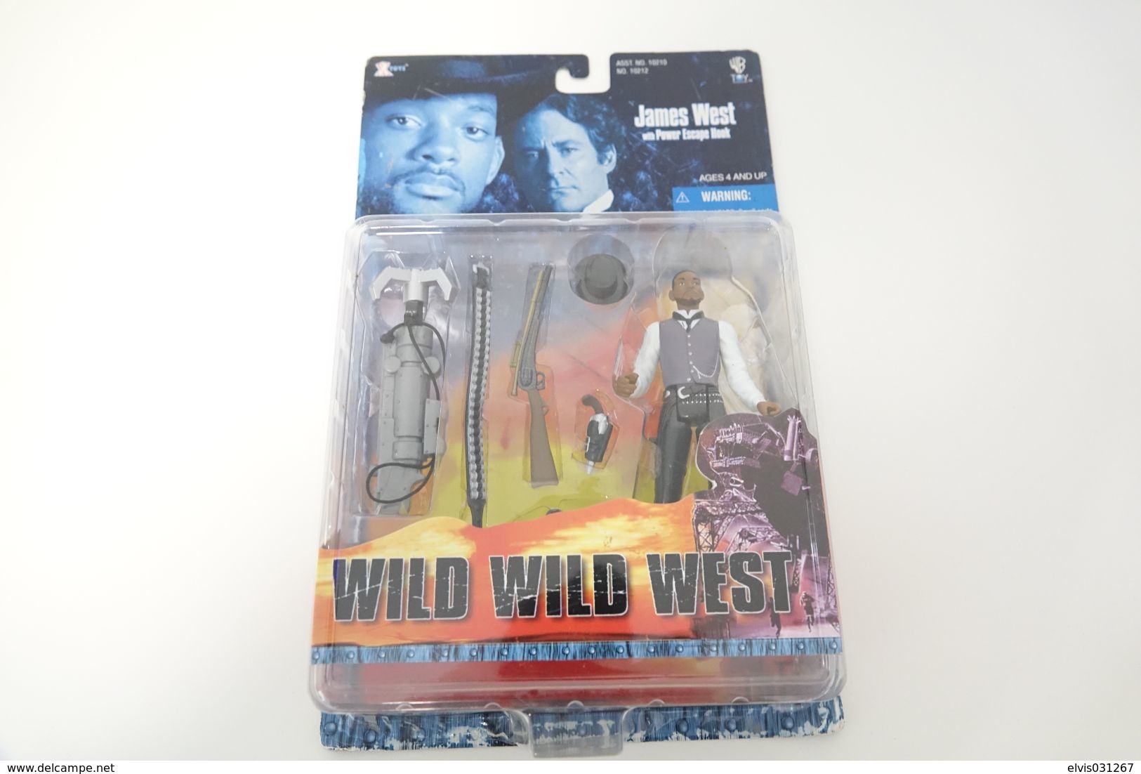 Vintage ACTION FIGURE THE WILD WILD WEST: JAMES WEST WILL SMITH - MOC MINT ON CARD - Original XTOYS 1999 - GI JOE - Action Man