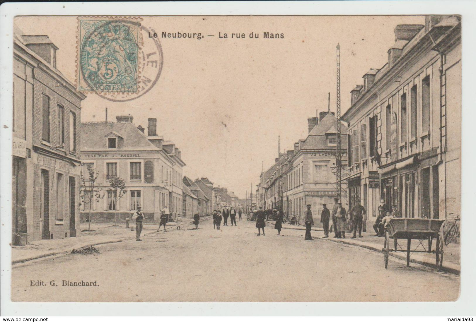 LE NEUBOURG - EURE - LA RUE DU MANS - Le Neubourg