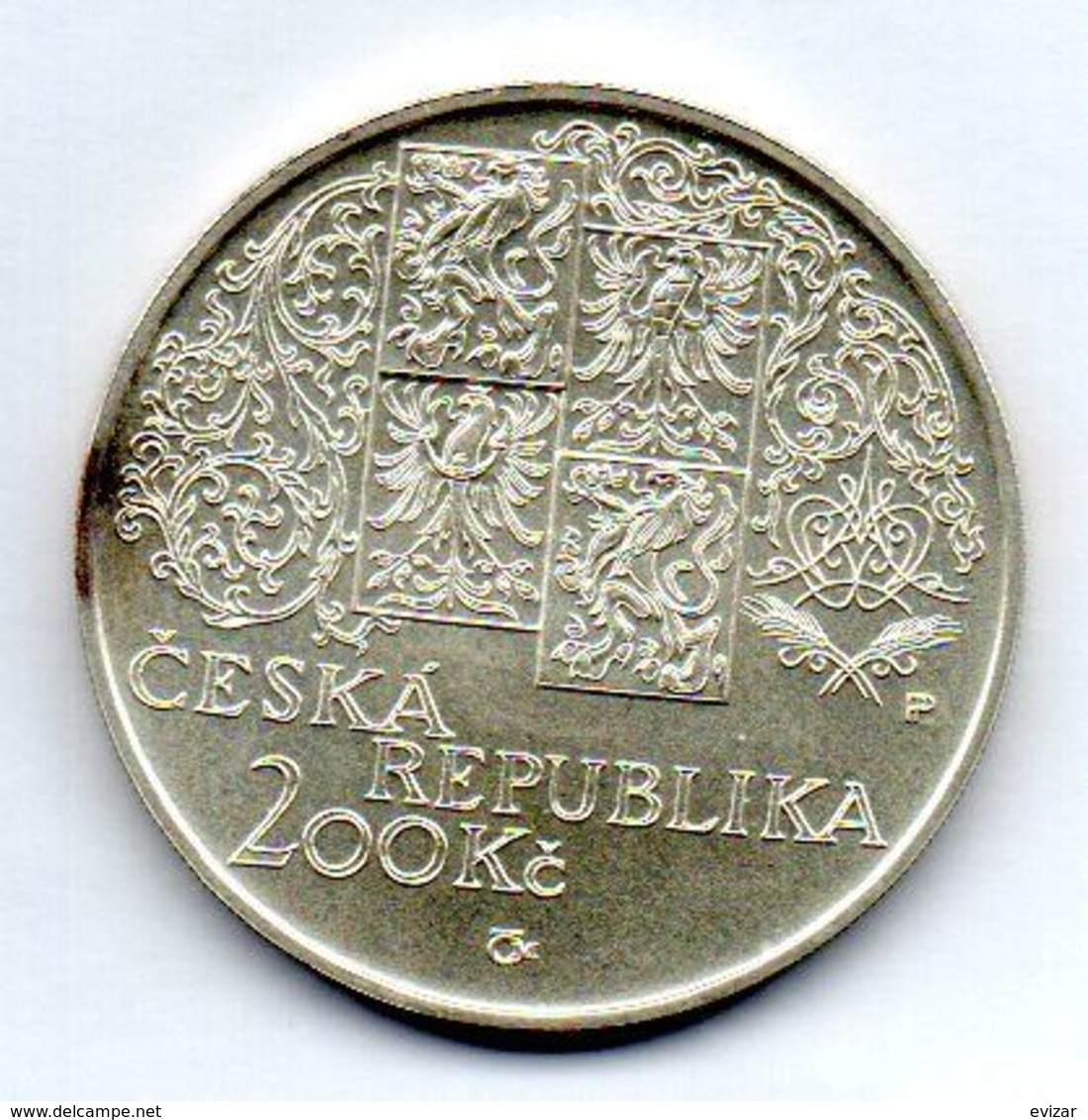 CZECH REPUBLIC, 200 Korun, Silver, Year 2002, KM #59 - Tchéquie