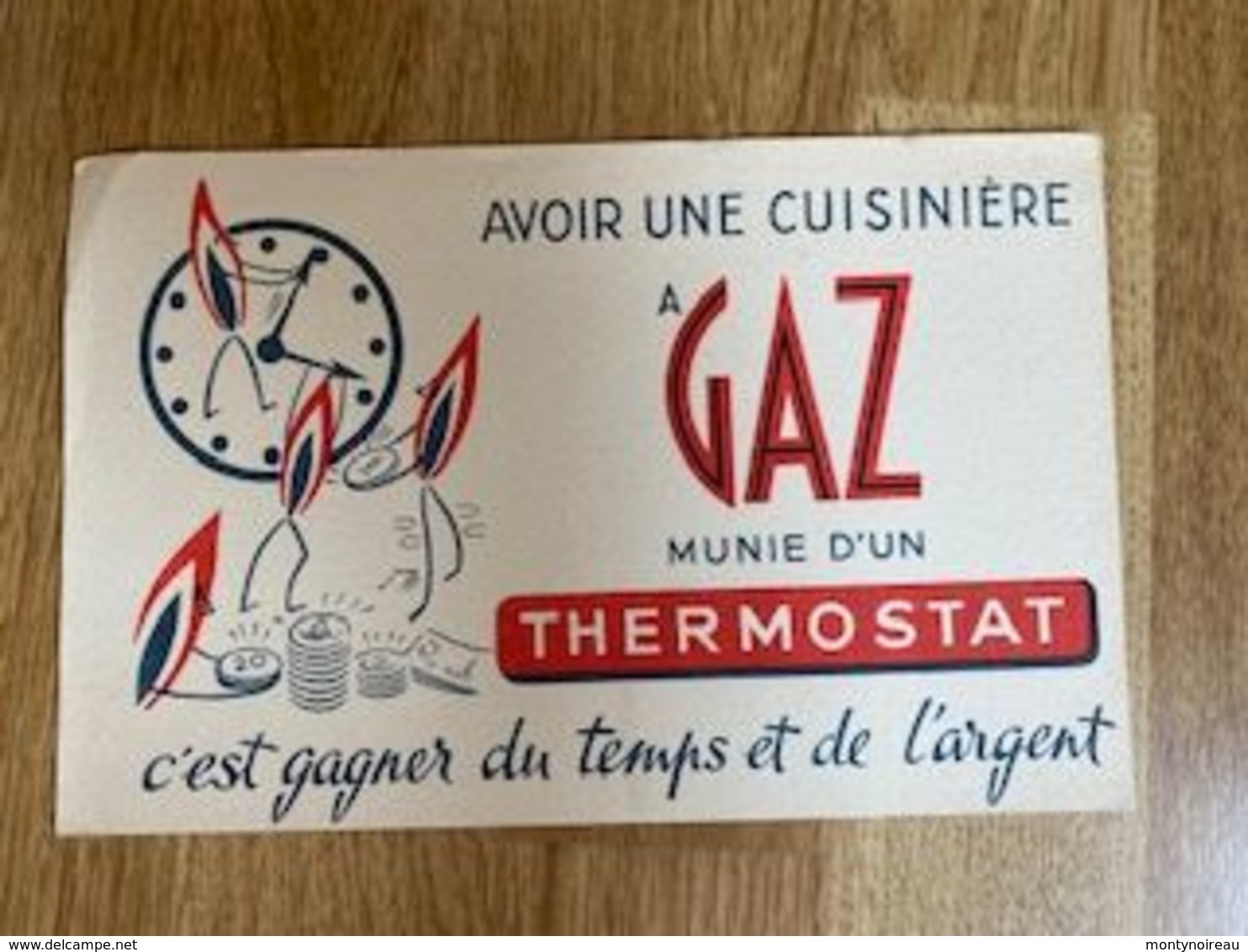 V P : Buvard :  Gaz , Thermostat - Altri & Non Classificati