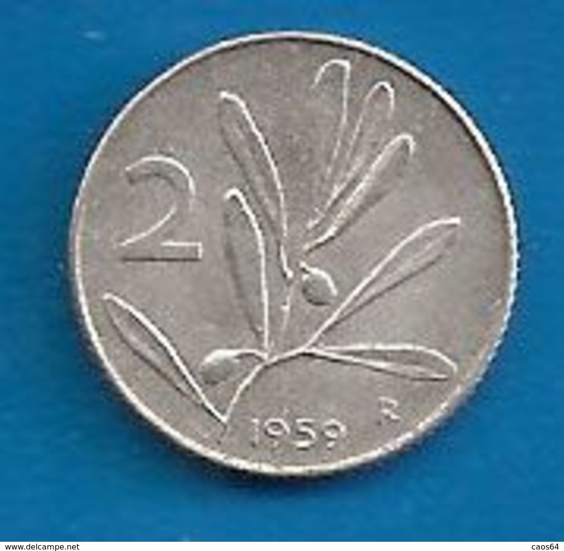 1959 R - ITALIA 2 Lire Ulivo/Ape  - Circolata - 2 Lire