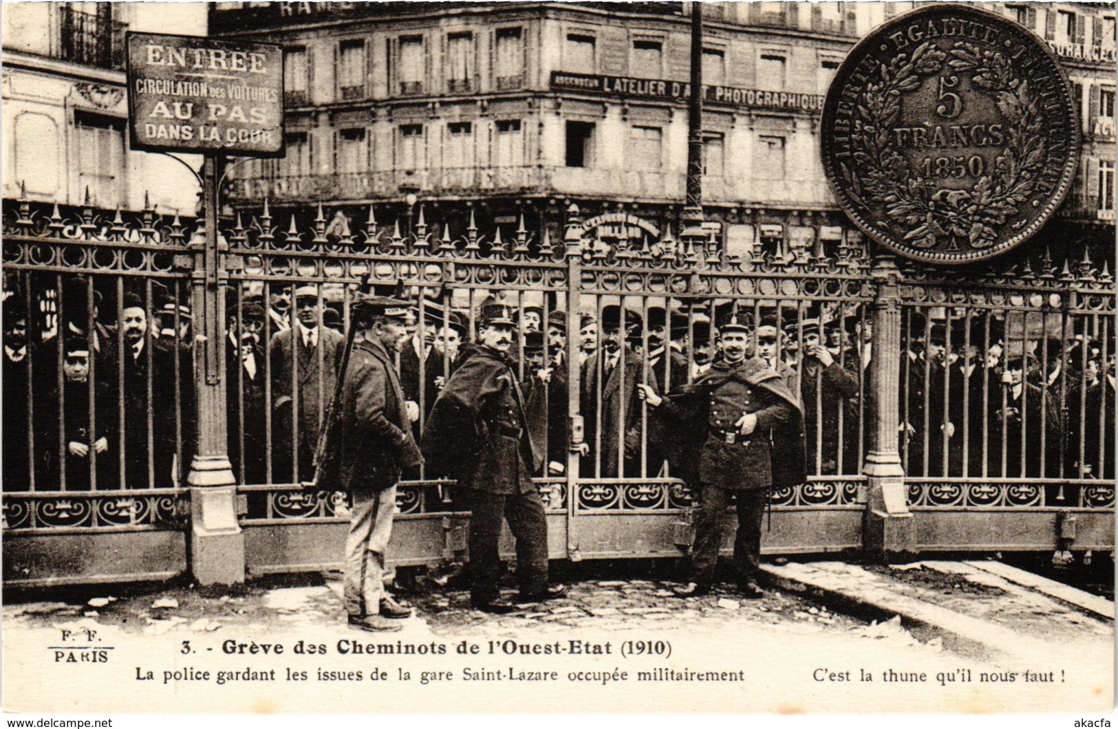 CPA Paris 17e - Gréve Des Cheminots De L'Ouest-Etat (88044) - Strikes