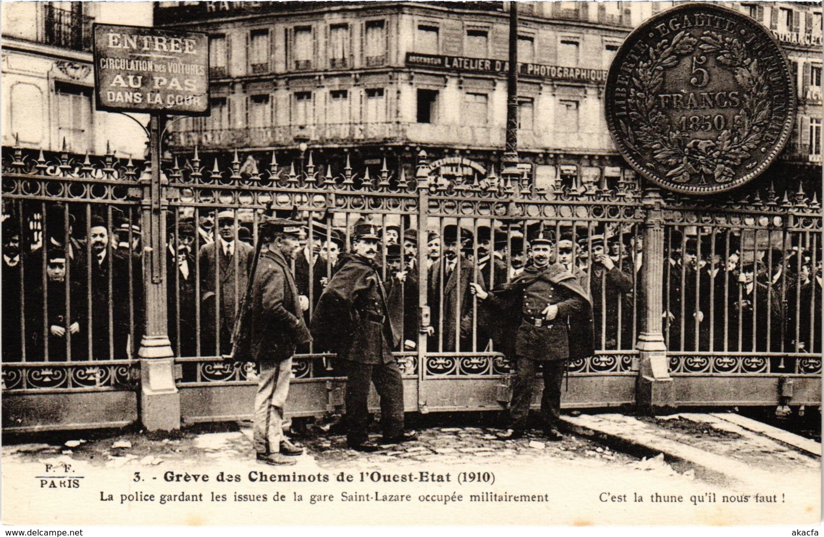 CPA Paris 17e - Gréve Des Cheminots De L'Ouest-Etat (88044) - Streiks