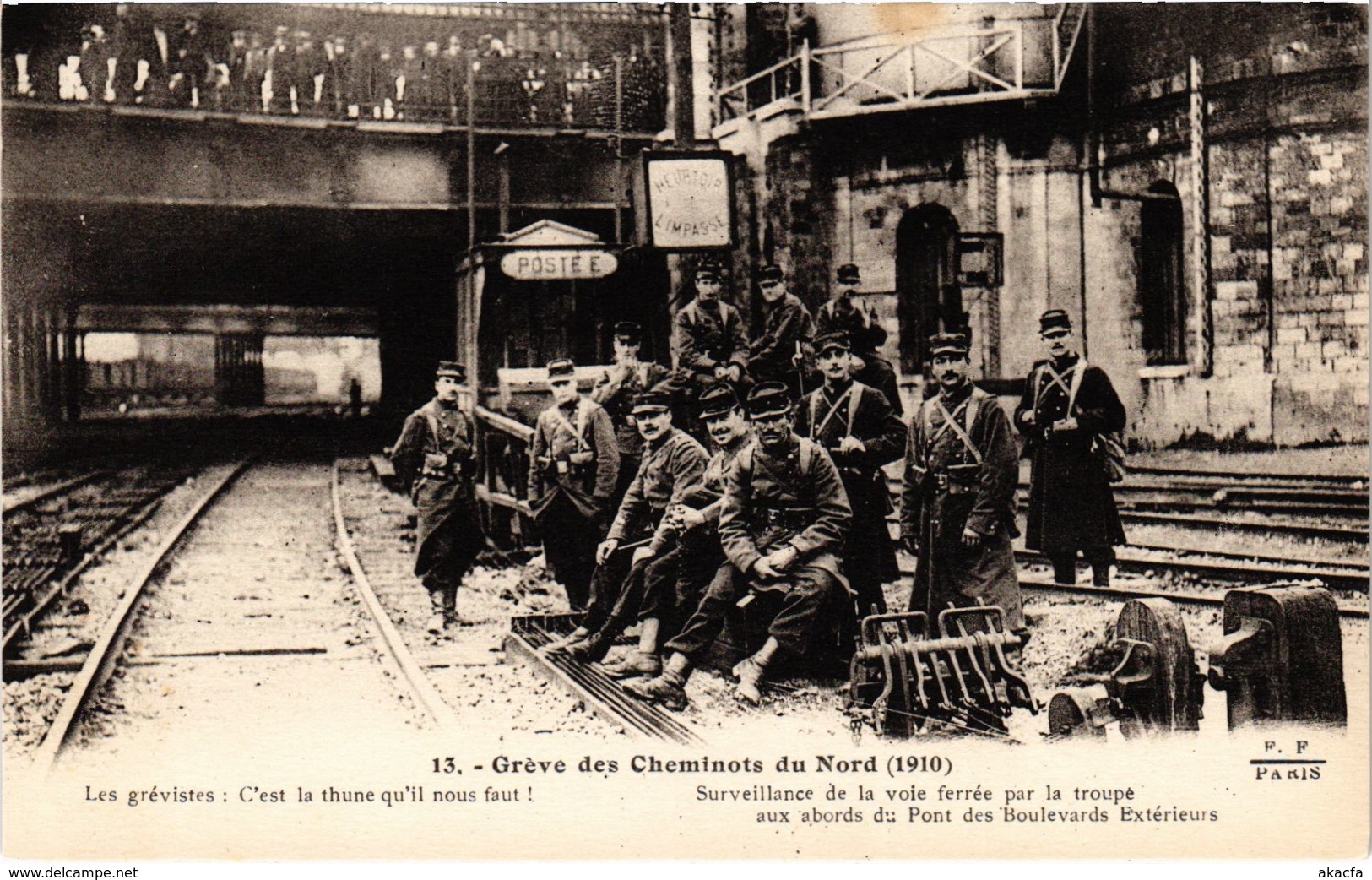 CPA Paris 10e - Gréve Des Cheminots Du Nord (88048) - Streiks