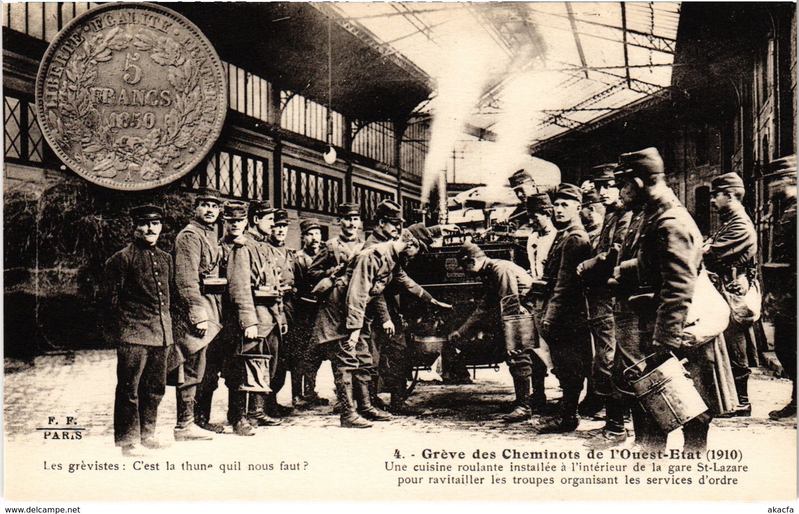 CPA Paris 17e - Gréve Des Cheminots De L'Ouest-Etat (88050) - Streiks