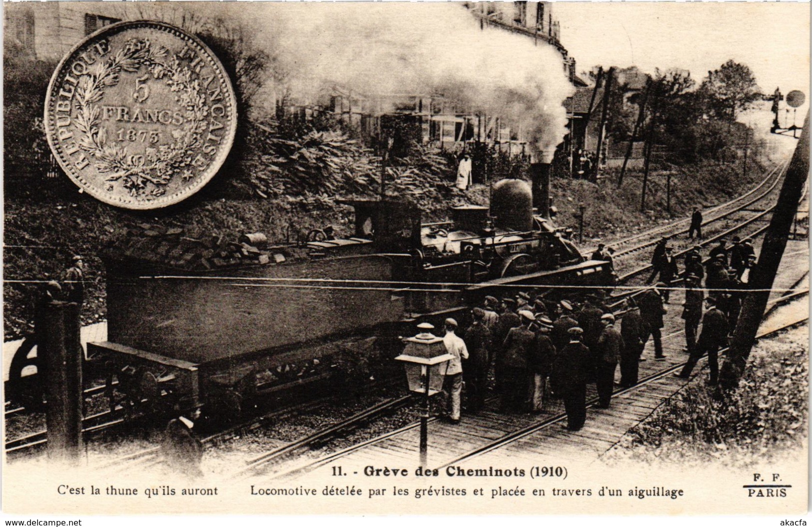 CPA Paris 10e - Gréve Des Cheminots (88055) - Streiks