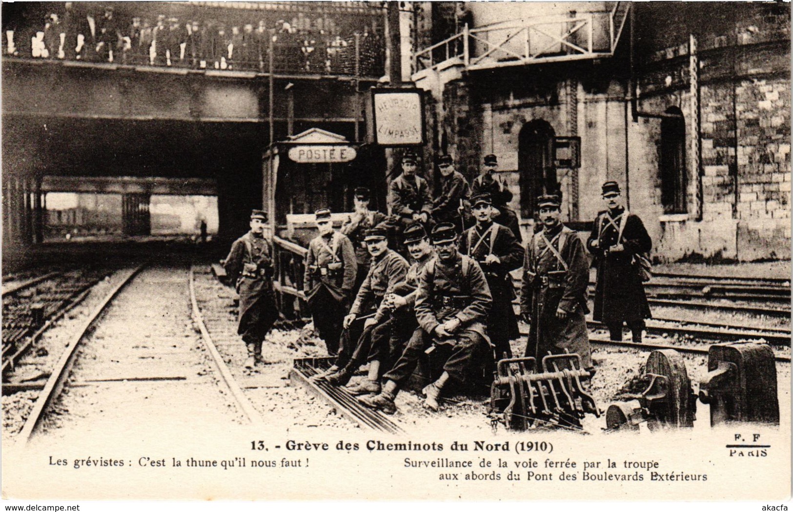 CPA Paris 10e - Gréve Des Cheminots Du Nord (88057) - Streiks