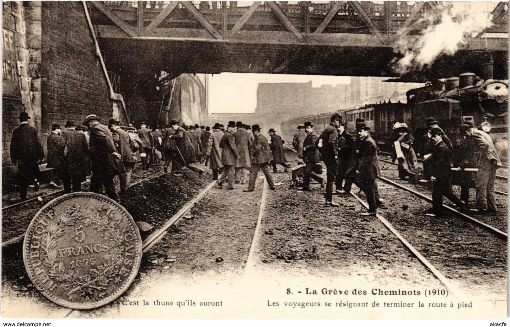 CPA Paris 10e - Gréve Des Cheminots (88059) - Streiks