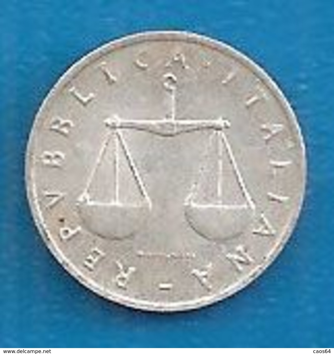 1955 R - ITALIA 1 Lira Cornucopia / Bilancia - Circolata - 1 Lira