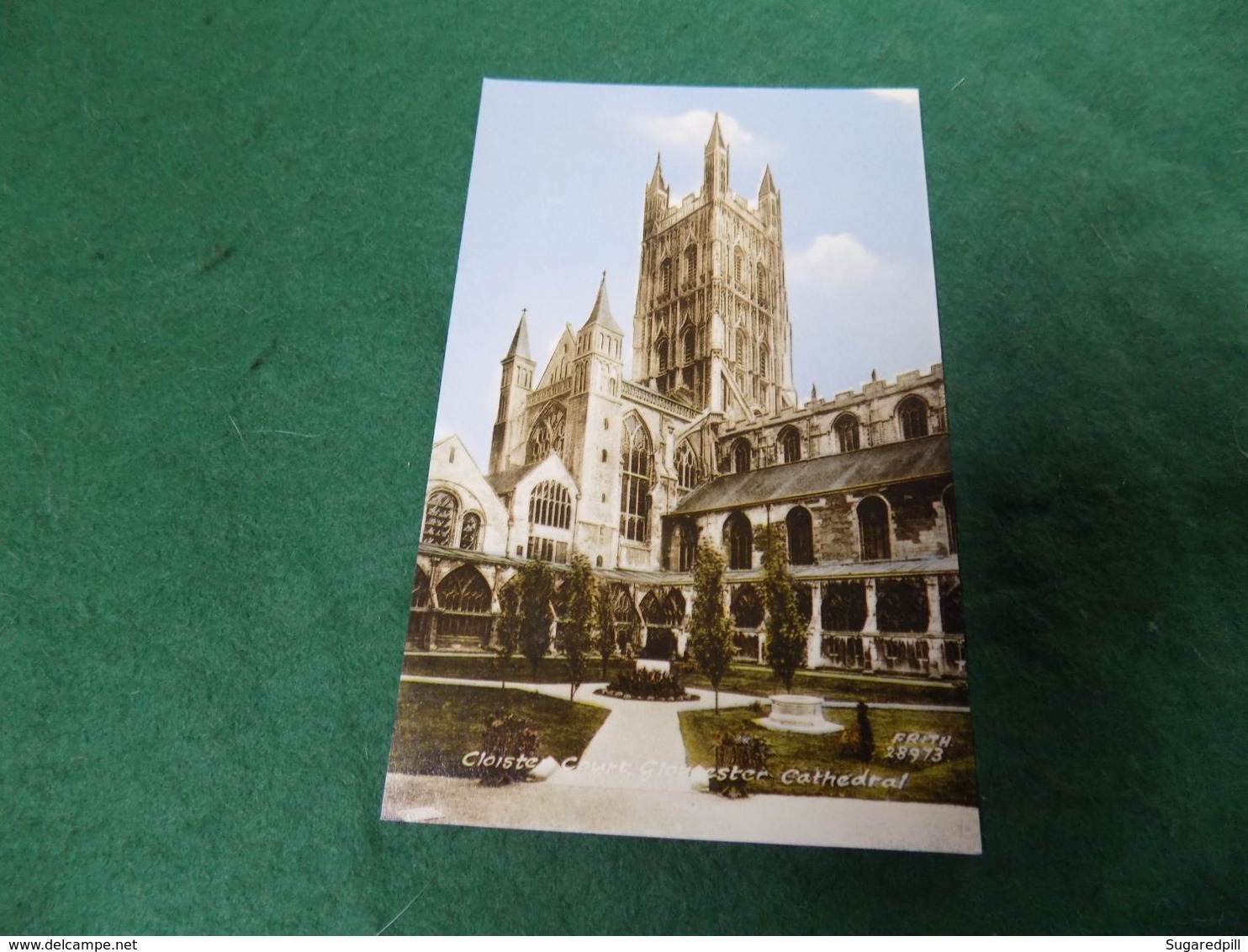 VINTAGE UK ENGLAND GLOUCESTERSHIRE: GLOUCESTER Cathedral Cloister Court Tint  Frith - Gloucester