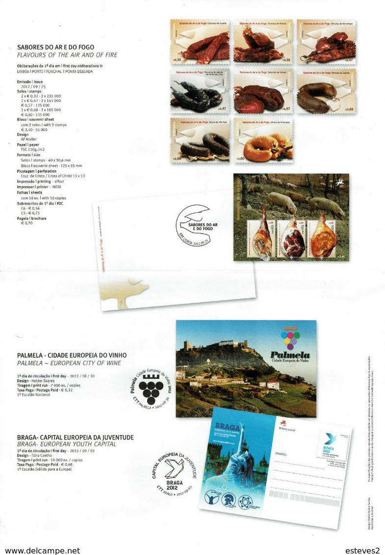 Portugal 2012 , Brochure , Pagela , School Mail , Humorists , Portugal Brazil , Fado , Engineering , Flavours , Wine - Autres & Non Classés