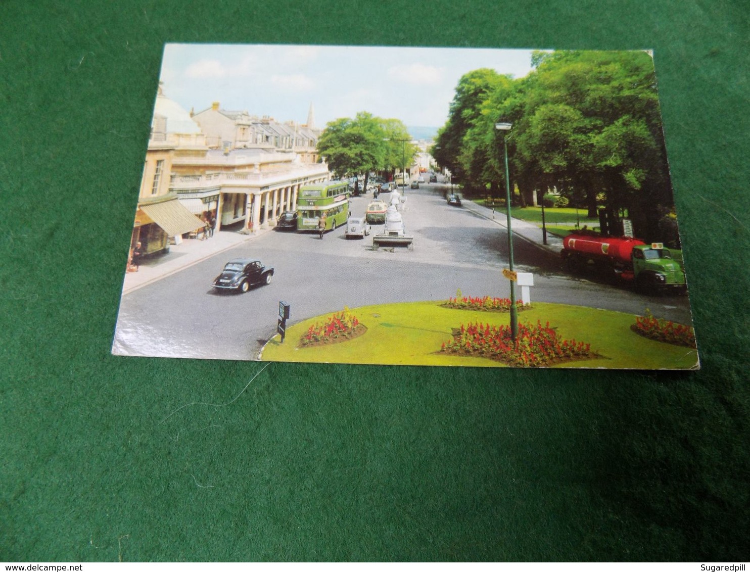 VINTAGE UK ENGLAND GLOUCESTERSHIRE: CHELTENHAM Montpellier Walk & Rotunda Colour Cars Bus 1969 - Cheltenham