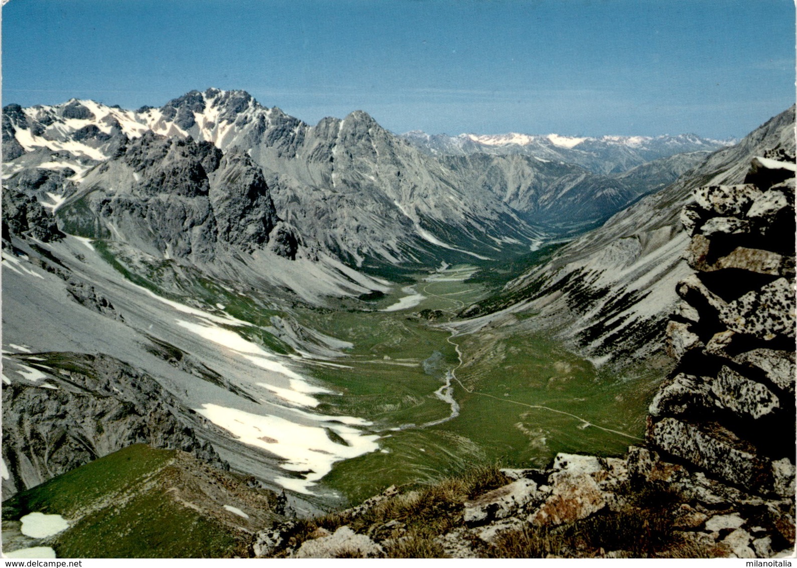 Blick Vom P. Praveder (Val Müstair) Gegen Val Mora (31-225) - Val Müstair