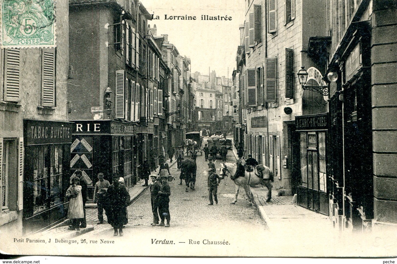 N°2299 R -cpa Verdun -rue Chaussée- - Verdun