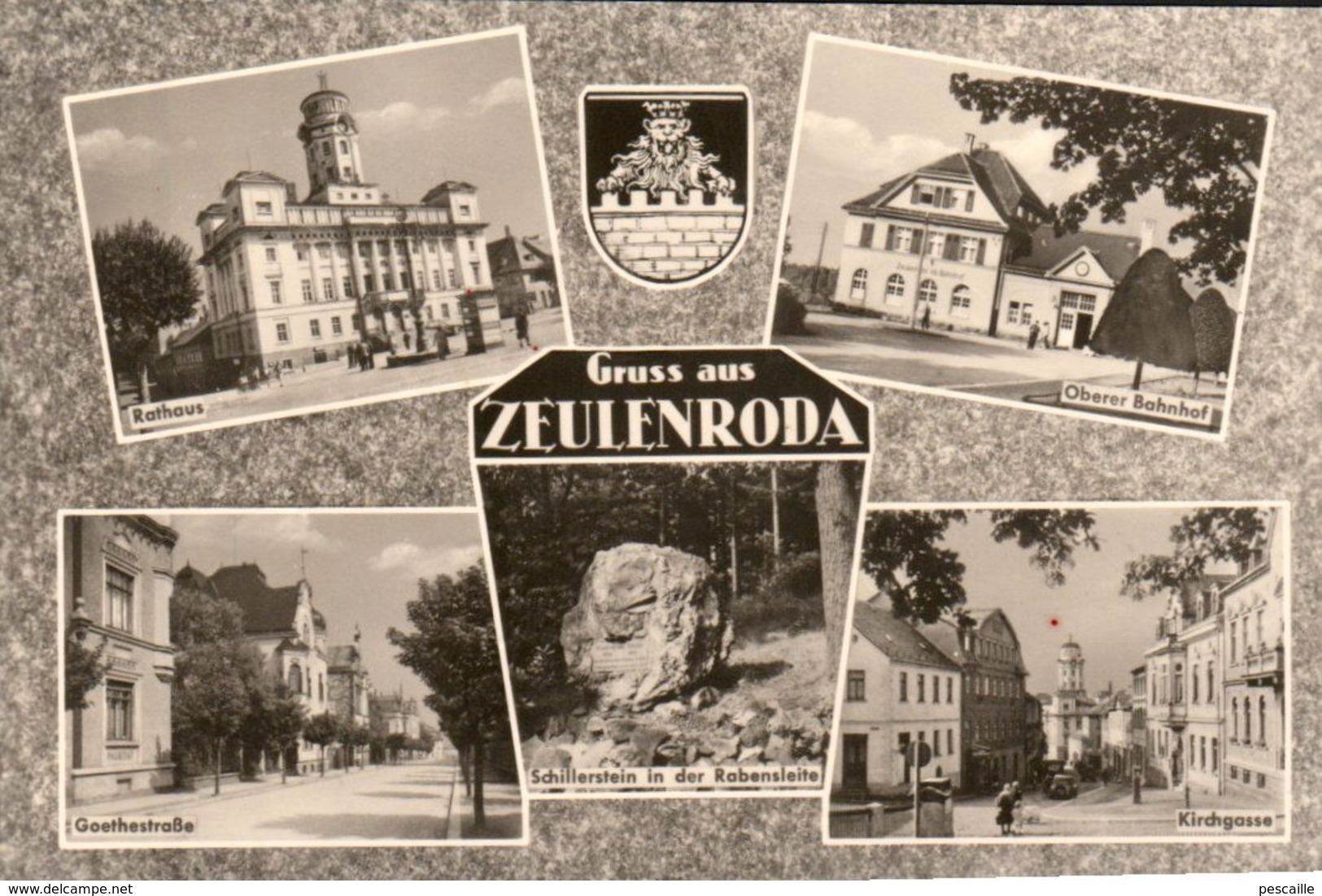 THURINGE - CP 5 VUES GRUSS AUS ZEULENRODA - CIRCULEE EN 1966 - Zeulenroda