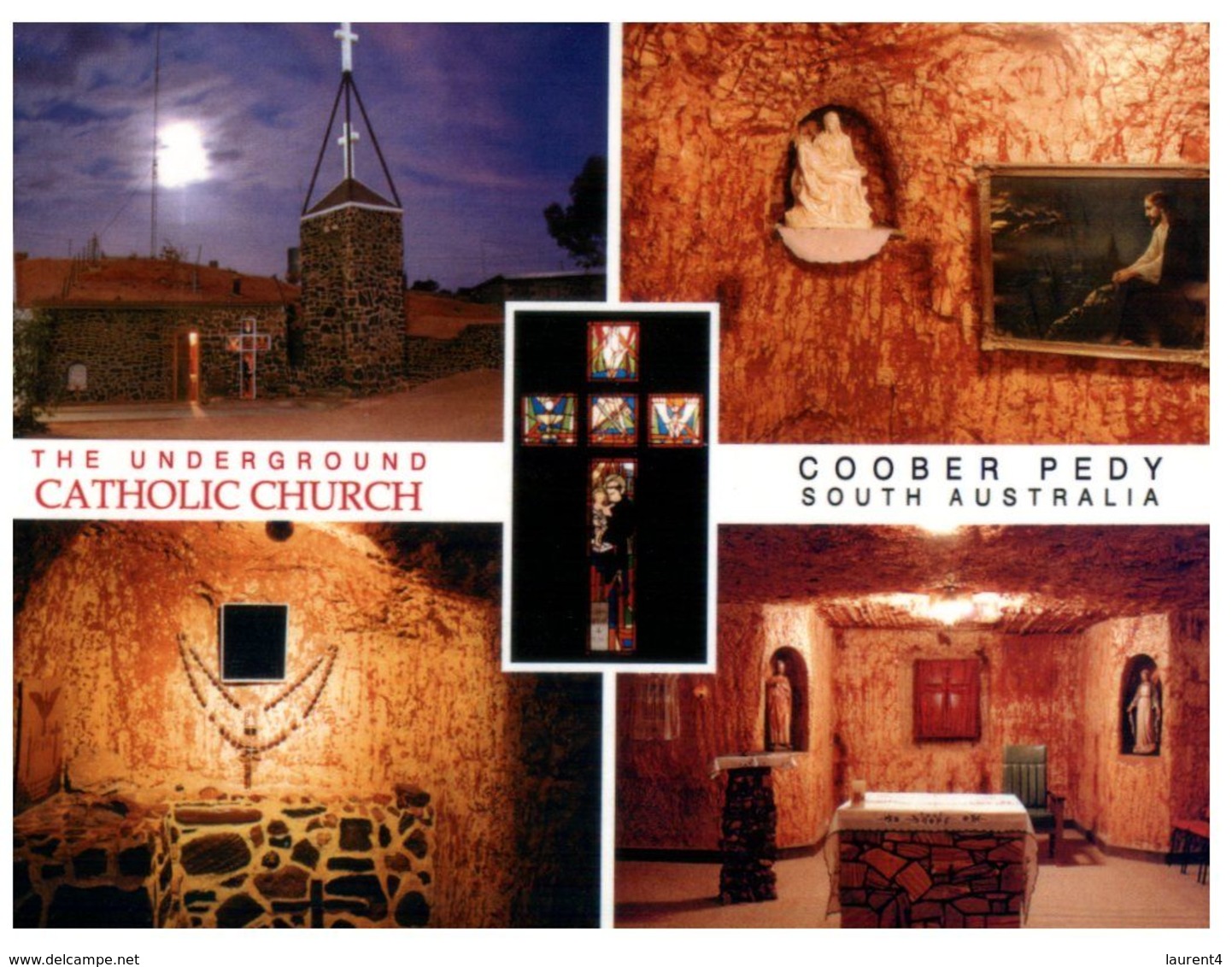 (F 20) Australia - SA - Undergroud Catholic Church In Coober Peddy (4 Views) - Coober Pedy