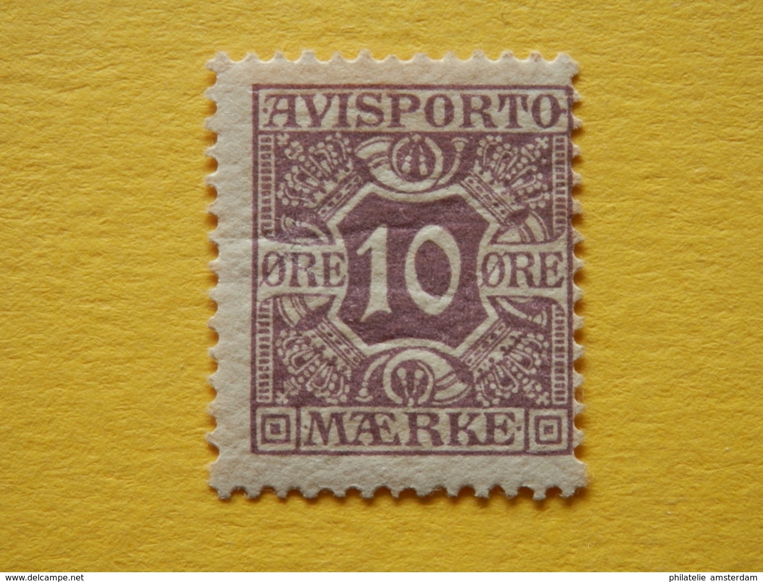 Denmark 1907, AVISPORTO MÆRKE: Mi 4, * - Revenue Stamps