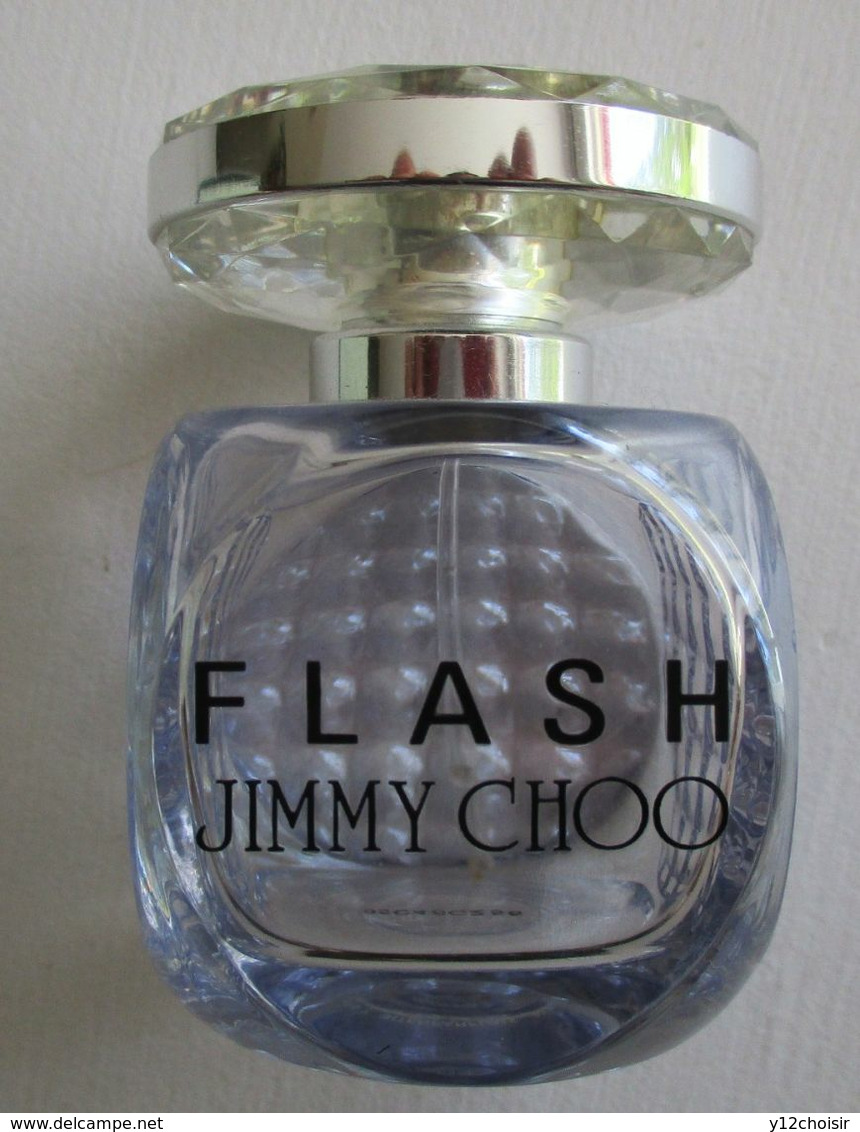 FLACON VIDE 40 Ml EAU DE PARFUM FLASH JIMMY CHOO VAPORISATEUR NATURAL SPRAY MADE IN FRANCE + SA BOITE D ORIGINE - Flacons (vides)