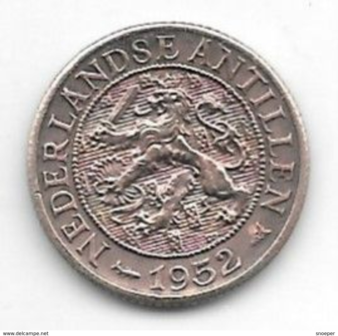 *netherlands Antilles 1 Cent 1952  Km 1  Xf+ - Netherlands Antilles