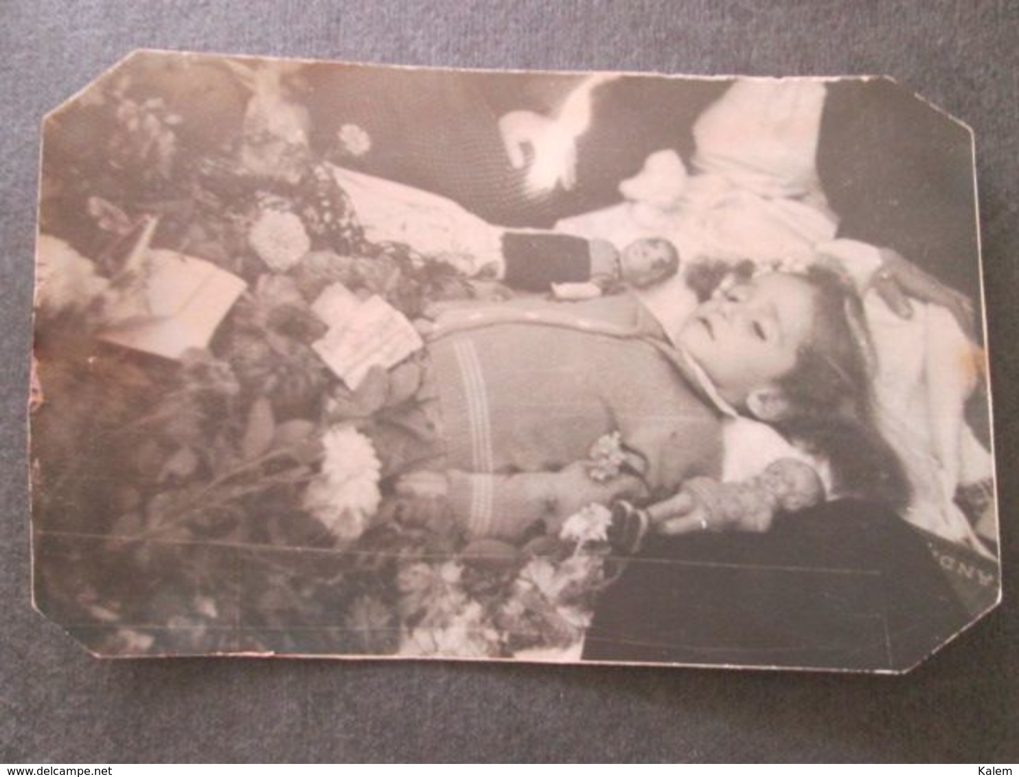 POST-MORTEM CHILD,  ENFANT POST-MORTEM, ORIGINAL PHOTO - Personnes Anonymes