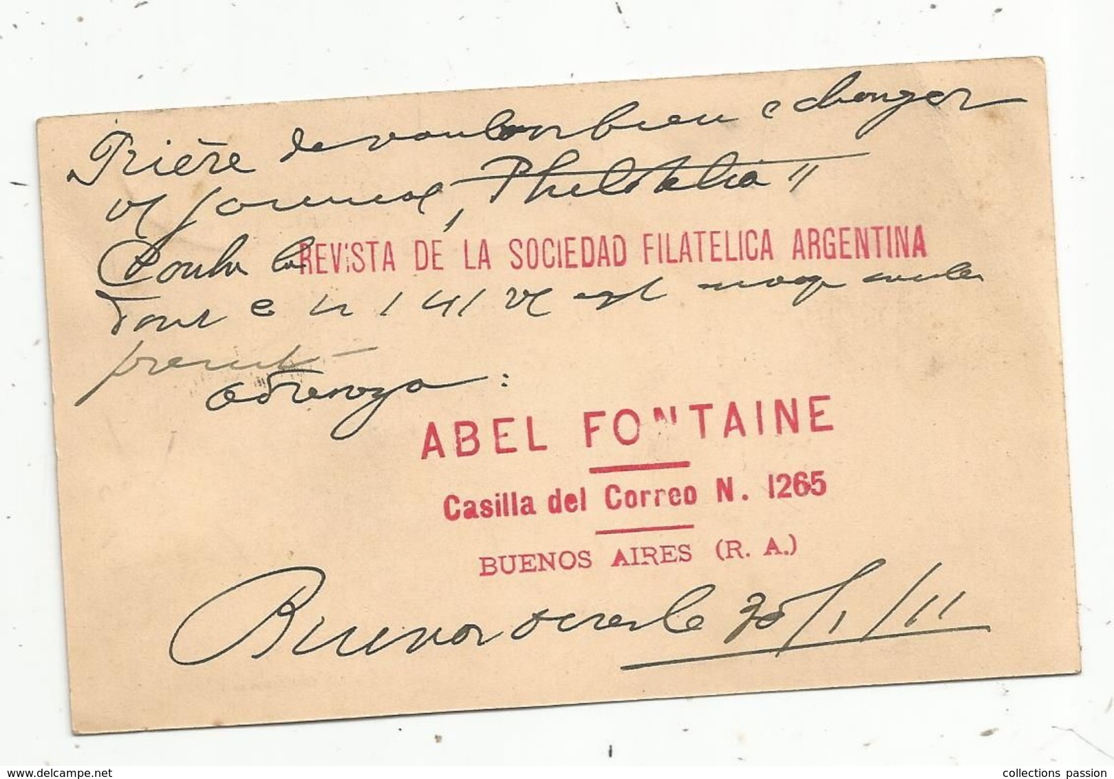 Entier Postal, Argentina , Argentine ,Buenos Aires ,1911, 5 Centavos ,2 Scans - Ganzsachen