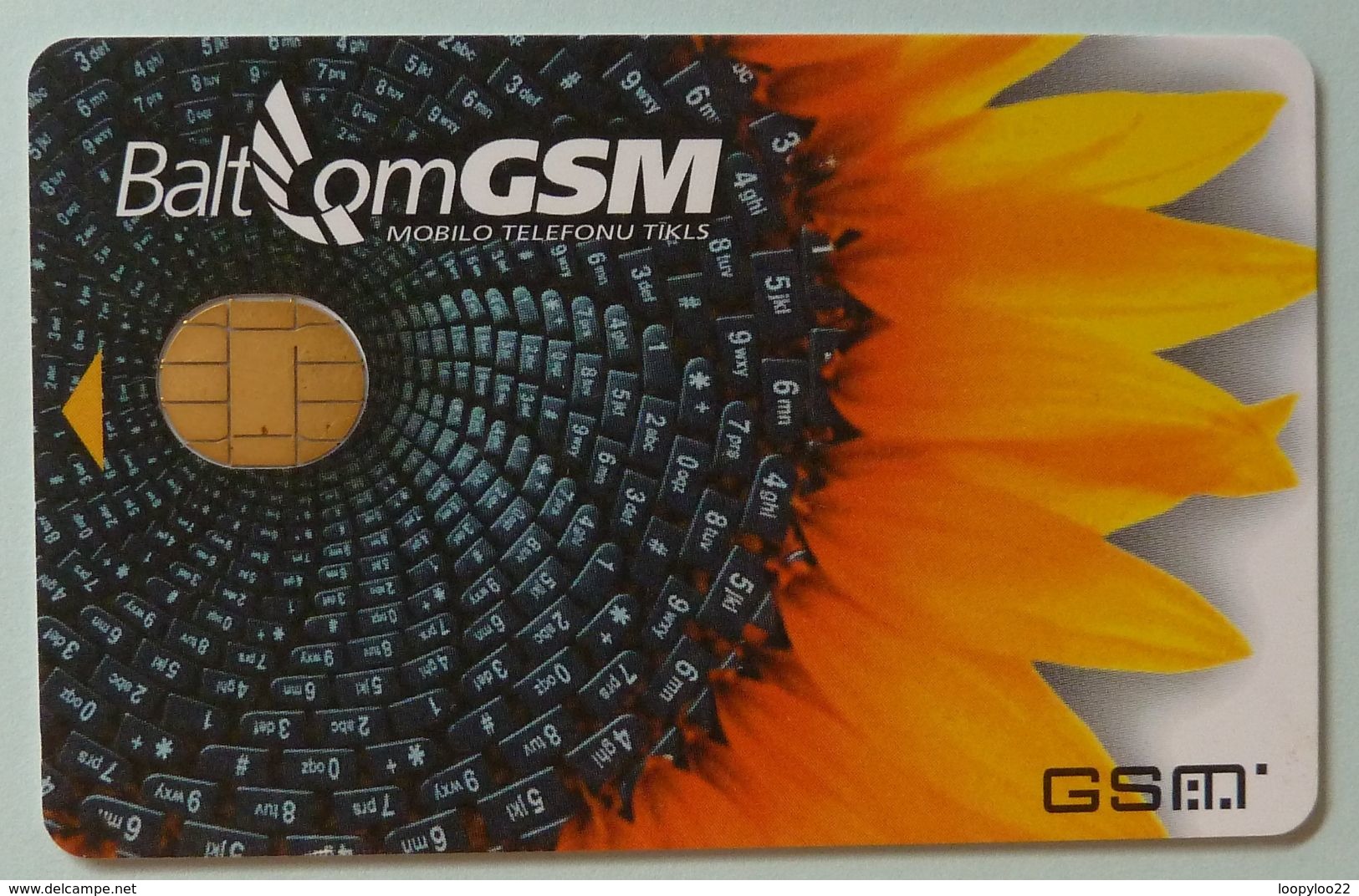 LATVIA - GSM Demo - BaltCom - Sunflower - Fixed Chip - Lettonia