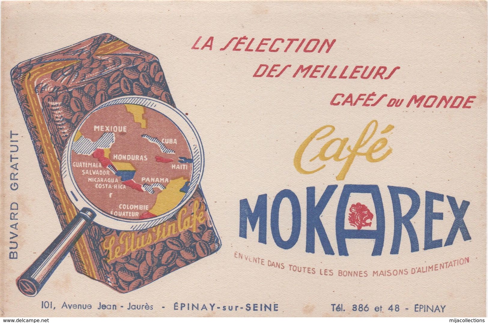 BUVARD Café MOKAREX 101 Av. Jean Jaurès à Epinay Sur Seine - Café & Thé