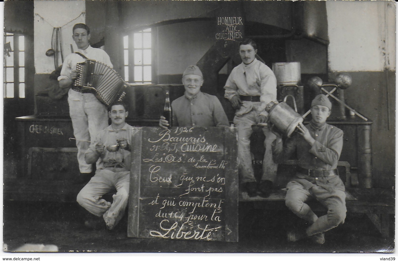 Beauvais - Photo De Militaires Cuisiniers Du 51e R.I. De Beauvais - Beauvais